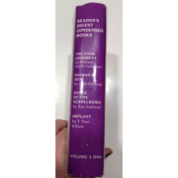 Reader's Digest Condensed Books Vol 3 1996 4 Condensed Books Hardback Dustcover - Picture 5 of 9